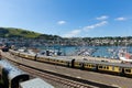 Dartmouth and Kingswear station by marina Devon England by River Dart Royalty Free Stock Photo