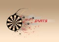 Darts Board background Royalty Free Stock Photo