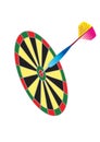 Darts bulls eye Royalty Free Stock Photo