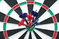 Darts and dartboard arrow game