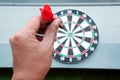 Darts and dartboard arrow game