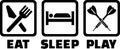 Darts Eat sleep play Royalty Free Stock Photo