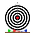 Darts game with javelins Royalty Free Stock Photo