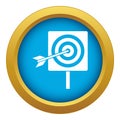 Darts icon blue vector isolated Royalty Free Stock Photo