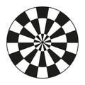 Darts icon. Sharpshooting logo. Dart sign. Accuracy symbol. Vector illustration. EPS 10.