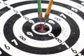 Darts success Royalty Free Stock Photo