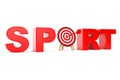 Darts Target as Sport Sign