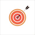 Darts vector icon on white background.