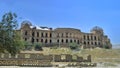 `Darul Aman Palace` The ancient King`s Palace in Kabul, Afghanistan, After destroyed, shoot photo from the street close to the Ka