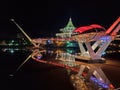 Darul Hana Bridge at Kuching, Sarawak Royalty Free Stock Photo