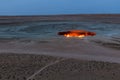 Darvaza Derweze gas crater Door to Hell or Gates of Hell in Turkmenist