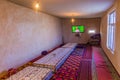 DARVAZA, TURKMENISTAN - APRIL 19, 2018: Interior of a small house in desert near Darvaza, Turkmenist Royalty Free Stock Photo