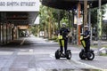 Australian Policemen Riding Segways