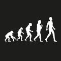 Darwin evolution of human. Education concept.