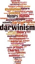 Darwinism word cloud Royalty Free Stock Photo