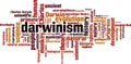 Darwinism word cloud Royalty Free Stock Photo