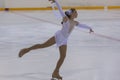 Darya Pazyuk from Ukraine performs Gold Class III Girls Free Skating Program Royalty Free Stock Photo