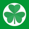 Shamrock icon flat style