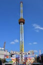 The free fall tower `Hangover` in Munich