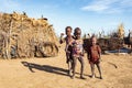 Dasanesh children in village, Omorate, Omo Valley, Ethiopia Royalty Free Stock Photo