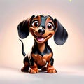 Dashund wiener puppy dog happy smiling face