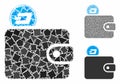 Dash billfold Mosaic Icon of Trembly Pieces