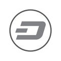 dash coin icon. criptocurrency vector design illustration