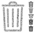 Dash Collage Bin Icon Royalty Free Stock Photo