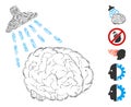 Dash Collage Brain Washing Icon