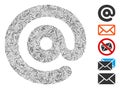 Dash Collage Email Symbol Icon