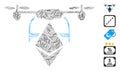 Dash Collage Ethereum Drone Icon