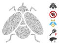 Dash Collage Fly Insect Icon Royalty Free Stock Photo