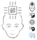 Dash Collage Neural Computer Interface Icon