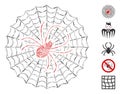 Dash Collage Spider Net Icon