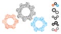 Dash Collage Transmission Gears Icon