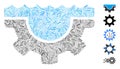 Dash Collage Water Service Gear Icon