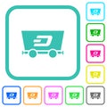 Dash criptocurrency mining vivid colored flat icons
