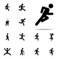 dash, fast, run icon. Walking, Running People icons universal set for web and mobile Royalty Free Stock Photo