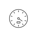 Dash gauge speed outline icon. Signs and symbols can be used for web, logo, mobile app, UI, UX