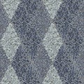 Dash lines mosaic seamless pattern. Creative broken line endless wallpaper. Vintage dashes motif