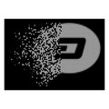 Bright Damaged Dotted Halftone Dash Message Balloon Icon Royalty Free Stock Photo