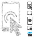 Dash Mosaic Arrow Double Click Smartphone Icon
