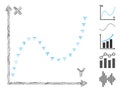 Dash Mosaic Dotted Function Graph Icon