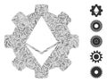 Dash Mosaic Ethereum Cog Wheel Icon