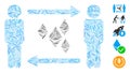 Dash Mosaic People Exchange Ethereum Crystals Icon