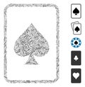 Dash Mosaic Spades Gambling Card Icon
