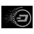White Disappearing Dotted Halftone Dash Revert Payment Icon