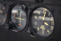 Dashboard altimeter detail of an airplane Royalty Free Stock Photo