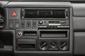 dashboard, car interior 90s. Royalty Free Stock Photo
