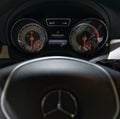 Dashboard of the car Mercedes-Benz Royalty Free Stock Photo